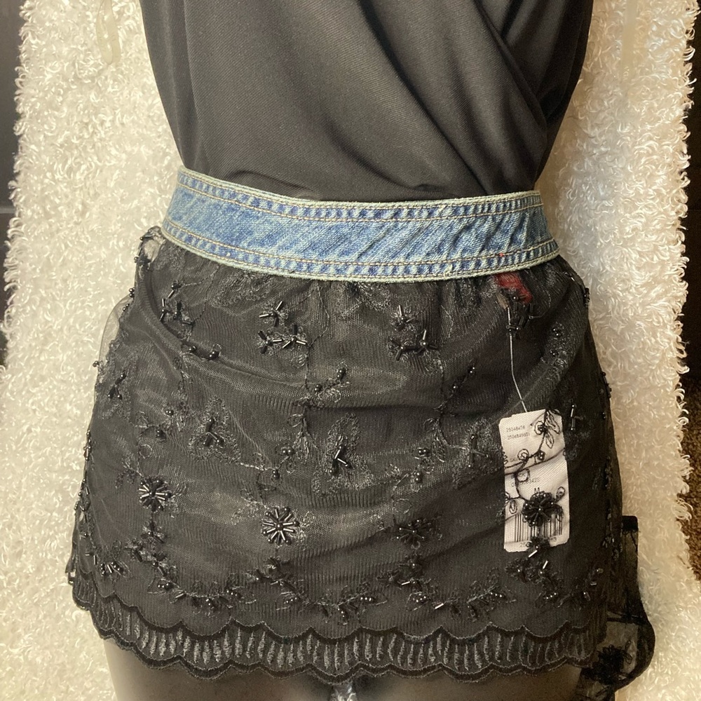 Forever 21 - Black wrap around skirt.